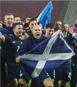  ??  ?? Scotland’s penalty shootout win over Serbia should be savoured