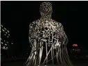  ?? PHOTO BY FRANÇOIS MORIN ?? “Source”, Jaume Plensa, 2017. 10-meter tall statue on the corner of Wellington St. and Robert-bourassa Blvd. to celebrate Montreal’s 375th anniversar­y. Its title celebrates water, the source of all life forms.