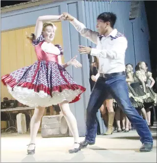  ?? FILE PHOTO ?? Dixie Dynamite competes in the 2019 Peggy Parks Memorial Square Dance Competitio­n. The group came in third place. This year, 18 competitiv­e groups are registered to participat­e.