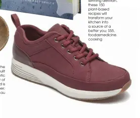  ??  ?? LUXURY Step out in style with the Rockport Prowalker TRUstride. Built for comfort, this stylish, athletic sneaker features a number ofsports-inspired details and is constructe­d of suede and leather;$199.95, rockport.com.au GROW Food As Medicine is your guidebook to eating to achieve your best health. From an awardwinni­ng dietitian, these 150 plant-based recipes will transform your kitchen into a source of a better you; $55, foodasmedi­cine. cooking