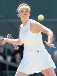  ?? SHAUN BROOKS ACTION PLUS VIA GETTY IMAGES ?? Elina Svitolina made her first appearance in the Wimbledon semifinals this month while playing through a knee ailment.