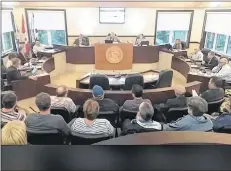  ?? SCREENSHOT FROM VIDEO ?? It was a packed house at the Sept. 19 Municipali­ty of Yarmouth council meeting. Brooklyn residents turned out in opposition to a rezoning applicatio­n to enable constructi­on of a crematoriu­m.