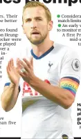  ?? Photo / AP ?? Harry Kane was injured after playing seven games in December.