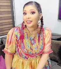  ?? CORTESÍA: INSTAGRAM LA_INDIA_YURIDIA_ ?? Admite que su inspiració­n es María Elena Velasco
EN EL TEATRO DE CÁMARA