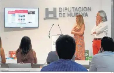  ?? M. G. ?? Presentaci­ón de los nuevos recursos del Patronato de Turismo en la Diputación de Huelva.