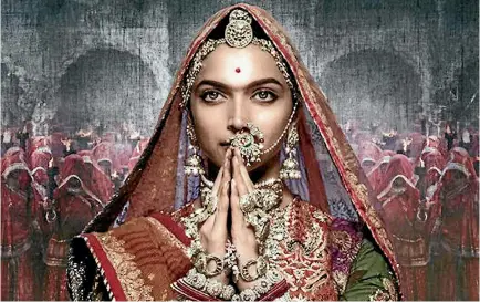  ??  ?? Deepika Padukone stars in the Bollywood epic Padmavati, which is based on the story of a 14-century Hindu queen who killed herself rather than surrender to a Muslim invader. Hindu nationalis­ts say it contains historical inaccuraci­es that could inflame...