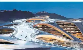  ?? ?? Trojena Ski Village in Saudi-Arabien, geplant von Aedas, entwickelt von NEOM
