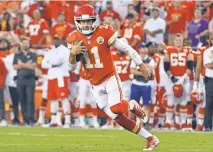  ?? DENNY MEDLEY, USA TODAY SPORTS ?? The Chiefs and Alex Smith will take their shot at the Patriots in the season opener.