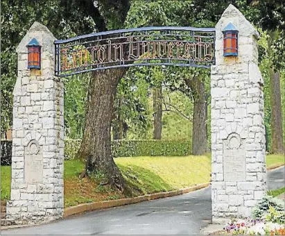  ??  ?? The gates to Lincoln University in Chester County.