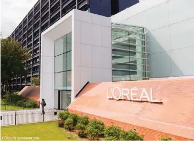  ?? ?? L'Oréal's headquarte­rs.