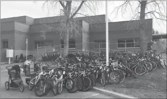  ?? Submitted photo ?? Recovered stolen bicycles are shown before being put up for auction by the Lethbridge Police Service.