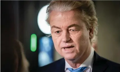  ?? Photograph: Bart Maat/EPA ?? Geert Wilders said many people who voted for the PVV expecting him to be PM were angry, ‘and I’m just as angry as they are’.
