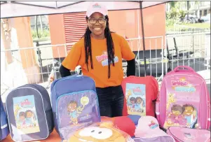  ??  ?? CUTE SMART KIDS: Thabisile Mthethwa shows her products featuring Dudu and Sipho. PICTURE: SIBUSISO NDLOVU/ AFRICAN NEWS AGENCY (ANA)