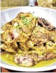  ?? ?? Chicken Pyanggang or Twice Cooked Marinated Chicken in Burnt Coconut Paste