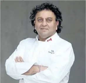  ?? JORDAN JUNCK/SUPPLIED PHOTO ?? Chef Vikram Vij is next up for the Tastes in Niagara series at Ruth's Chris Steakhouse March 21.