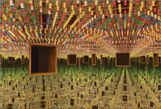  ?? CONTRIBUTE­D BY CATHY CARVER ?? “Infinity Mirrored Room Love Forever,” by Yayoi Kusama, will be among the Infinity Rooms installed at the High Museum of Art in the upcoming show “Yayoi Kusama: Infinity Mirrors.”