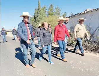  ?? CORTESÍA: GOBIERNO ESTATAL ?? El gobernador supervisó el avance de la obra