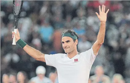  ?? FOTO: AP ?? Roger Federer no jugará torneos de la gira de tierra batida para preparar Roland Garros