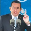  ??  ?? PODER. El presidente Jimmy Morales.