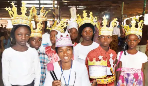  ?? PHOTO: NAN ?? Children at the National Easter Retreat of the Deeper Life Bible Church in Suleja, Niger State, yesterday