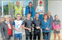  ??  ?? Le podium du 50 km, à gauche Marie José Ruiz 1ere adjointe