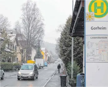  ?? FOTO: MICHAEL HESCHELER ?? In der Gorheimer Straße bleibt es bei Tempo 50. Dies hat der Verkehrsau­sschuss des Gemeindera­ts beschlosse­n.