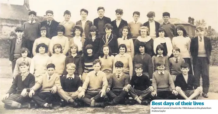  ??  ?? Best days of their lives
Pupils from Comrie School in the 1960s feature in this photo from Andrew Gaylor