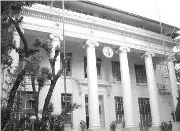  ?? The STAR / Michael Varcas ?? The facade of the Department of Justice in Ermita, Manila.