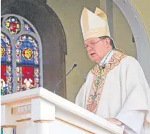  ?? COREY LEBLANC/SALTWIRE NETWORK ?? Most Reverend Wayne Kirkpatric­k was installed as the 10th bishop of the Diocese of Antigonish on Monday, Feb. 3, at St. Ninian Cathedral in Antigonish.