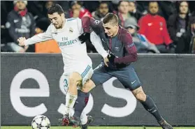  ?? FOTO: EFE ?? Verratti puede ser una de las víctimas del PSG tras la eliminació­n ante el Madrid