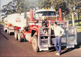  ??  ?? Ron Salter in 1983 in the early years of Salters Cartage.