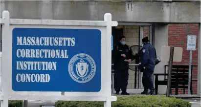  ?? Boston Herald File ?? OTHER ‘COURSES OF ACTION’: The Correction Officers Federated Union is seeking a preliminar­y injuction against Gov. Charlie Baker’s vaccine mandate.