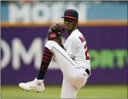  ?? TONY DEJAK — THE ASSOCIATED PRESS ?? Indians starter Triston McKenzie delivers in the first inning Sept. 20.