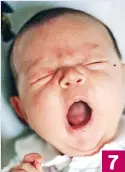  ??  ?? 7 Big yawn: A sleepy little boy