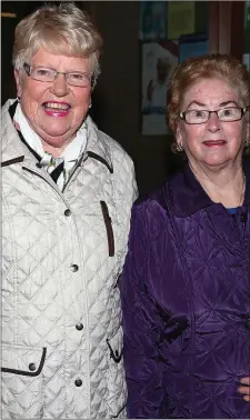  ??  ?? At the concert for the Alzheimers Centre were Emily White and Doreen Byrne.