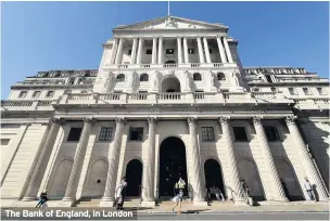  ??  ?? The Bank of England, in London