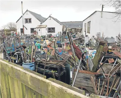  ?? Picture: Andy Thompson. ?? Steptoe’s Yard which is to be subject to an enforcemen­t action.