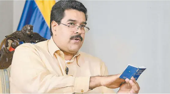  ?? EFE ?? Ante la ausencia del mandatario venezolano, el videpresid­ente Nicolás Maduro se hará cargo del nuevo gobierno.