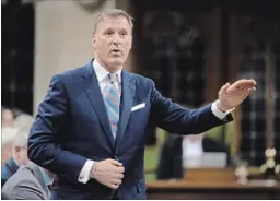  ?? CANADIAN PRESS FILE PHOTO ?? Quebec member of Parliament Maxime Bernier says he wants to know why former MP Rick Dykstra was allowed to run in the 2015 election.