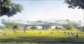  ?? Lucas Museum of Narrative Art ?? A RENDERING of the Lucas Museum of Narrative Art, which will be designed by architect Ma Yansong and is expected to open in Exposition Park in 2021.