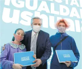  ?? Presidenci­a ?? El Presidente en el lanzamient­o de Conectar Igualdad en Ushuaia.