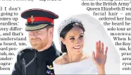  ?? ?? The Duke and Duchess of Sussex on their wedding day in 2018