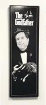  ?? ?? A framed photo of Miami Commission­er Joe Carollo with his face superimpos­ed over the body of Vito Corleone, the titular character from the mobster film “The Godfather,” was spotted hanging in Carollo’s City Hall office on Feb. 28, 2019.