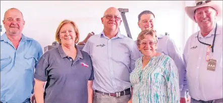  ?? ?? The Deni Ute Muster board (from left) Rob Hallum, Daph Tyndall, John Mulham, Kathy Simpson, Paul Marshall and chair Russell Tait feature in the behind the scenes video.