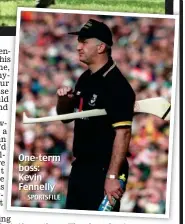  ?? SPORTSFILE ?? One-term boss: Kevin Fennelly