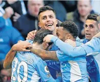  ?? ?? ROCKET MAN Rodri is centre of attention after screamer