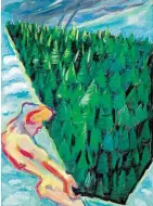  ??  ?? Maria Lassnig, Der Wald, 1985, er- zielter Weltrekord­preis 491.000 Euro.