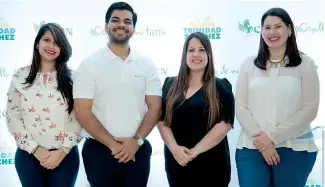  ?? FUENTE EXTERNA ?? Ana Díaz, Edwardo Pérez, Ana Fragoso y Carla González.