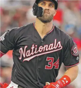  ?? PATRICK SMITH/GETTY IMAGES ?? The Padres would seem to suit outfielder Bryce Harper well.