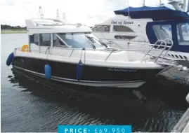  ??  ?? Price: £69,950 Boat Aquador 25CE Date 2011 Lying Poole contact www.clippermar­ine.co.uk